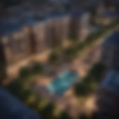 Urban Oasis in Dallas Aerial view of Renaissance Apartments surrounded by vibrant cityscape
