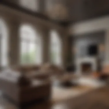 Sophisticated Living Spaces Luxurious living room interior with stylish furnishings