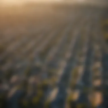 Aerial view of a vibrant suburban neighborhood in Seattle