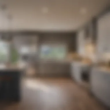 Modern kitchen in a three-bedroom rental property