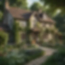 Charming country home with a lush garden