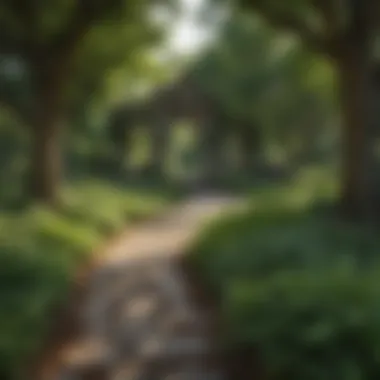 Lush Greenery: A Serene Escape in Baltimore's Parks A serene park in Baltimore with lush greenery