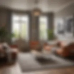 Cozy rented room with modern decor