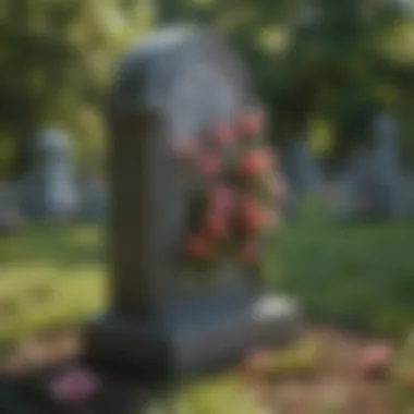 Delicate floral tributes adorning memorials in West Laurel Hill Pet Cemetery