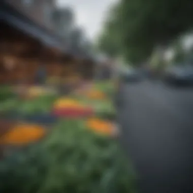 Vibrant local market scene near Green Lake townhomes
