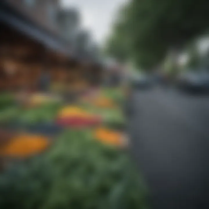 Vibrant local market scene near Green Lake townhomes