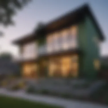 Modern Architecture of Green Lake Townhomes Charming Green Lake townhome exterior showcasing modern architecture