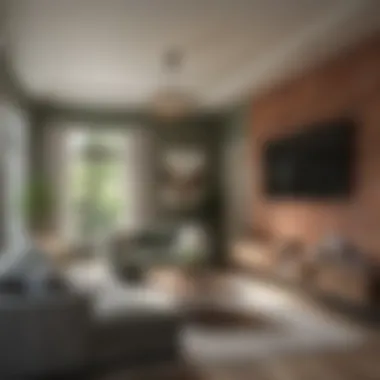Stylish Living Room in Green Lake Townhome Cozy living room interior of a Green Lake townhome with stylish decor