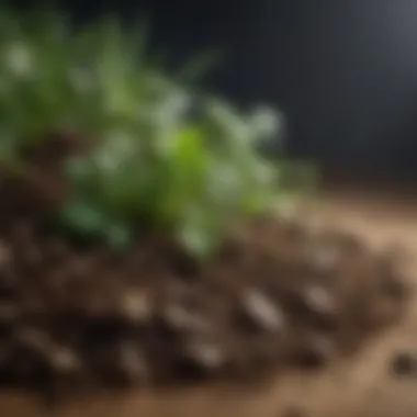 Healthy soil mix for herb growth