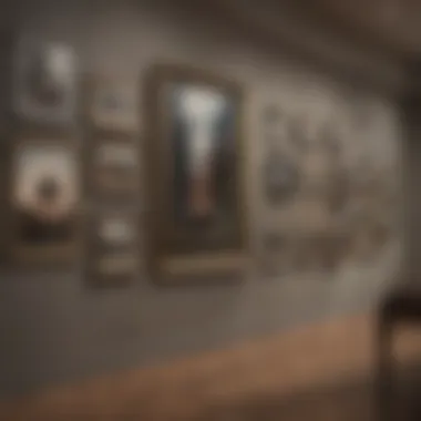 Creating an Aesthetic Gallery Wall Aesthetic arrangement of heavy pictures on a gallery wall