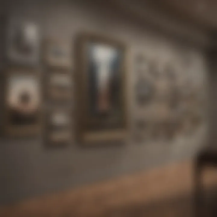 Creating an Aesthetic Gallery Wall Aesthetic arrangement of heavy pictures on a gallery wall