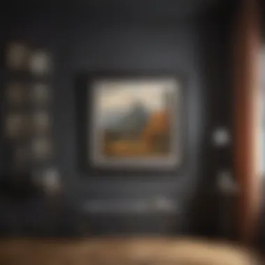 Artistic Display Arrangement Harmonious composition of art pieces on display