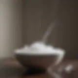 Natural vinegar and baking soda mixture in a bowl