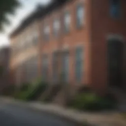 Charming row houses in Pigtown Baltimore