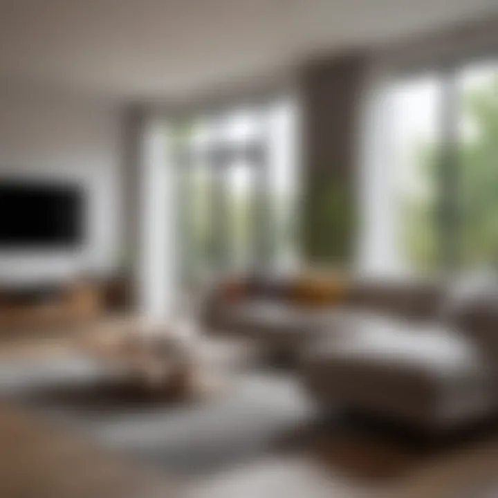 Modern living room interior of a rental house