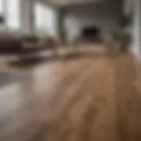 Stylish laminate flooring in a modern living room