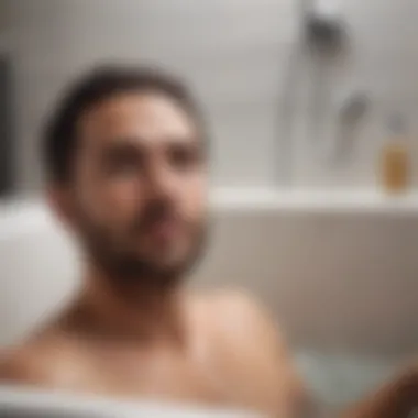 Regular Maintenance for Optimal Drainage A person performing maintenance on a bathtub drainage system