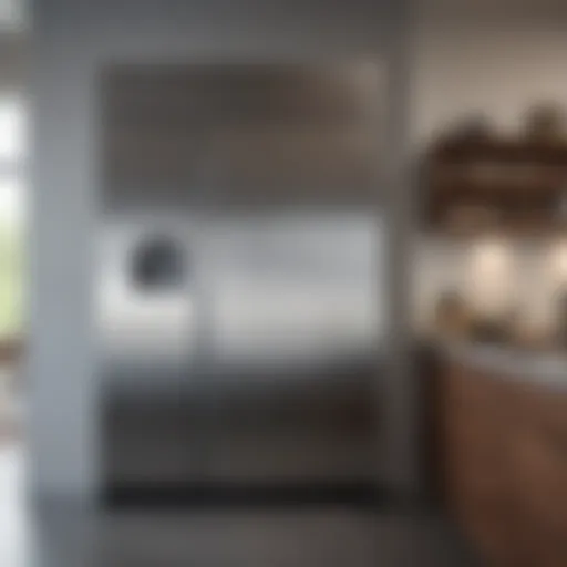 A pristine stainless steel fridge reflecting a modern kitchen ambiance