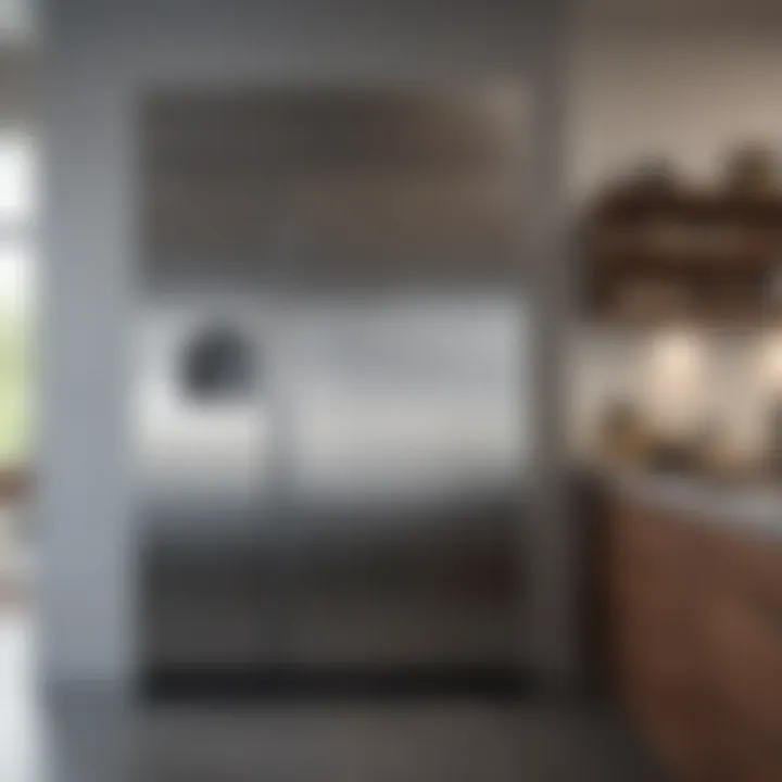 A pristine stainless steel fridge reflecting a modern kitchen ambiance