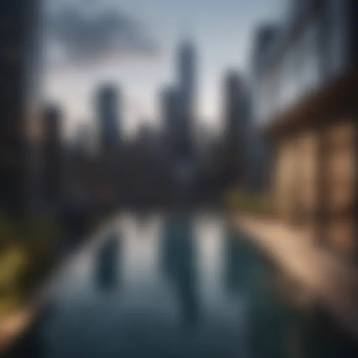 Infinity Pool with Cityscape Backdrop at The Max Apartment in NYC