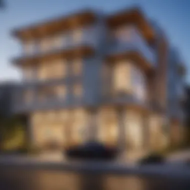 Modern Architectural Design of Jefferson Pacific Beach Apartments Elegant exterior view of Jefferson Pacific Beach Apartments showcasing modern architecture
