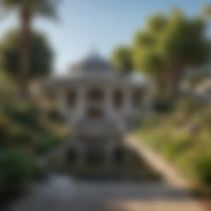 Historical monument within Labrea Park symbolizing cultural heritage