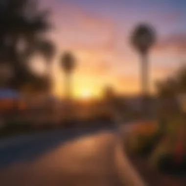 Captivating Sunset at Labrea Park Scenic view of Labrea Park during sunset with vibrant colors