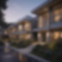 Exterior view of Laguna Oaks Apartments showcasing modern architecture