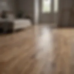 Elegant laminated flooring showcasing modern design