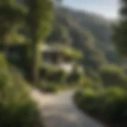 Scenic view of Laurel Canyon showcasing its lush greenery and hills