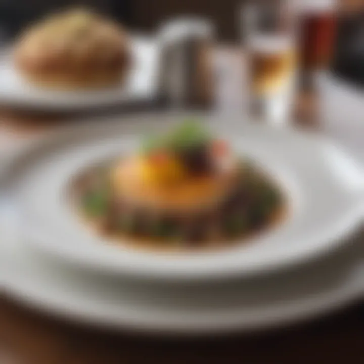A beautifully plated dish from a popular Austin restaurant highlighting local cuisine.