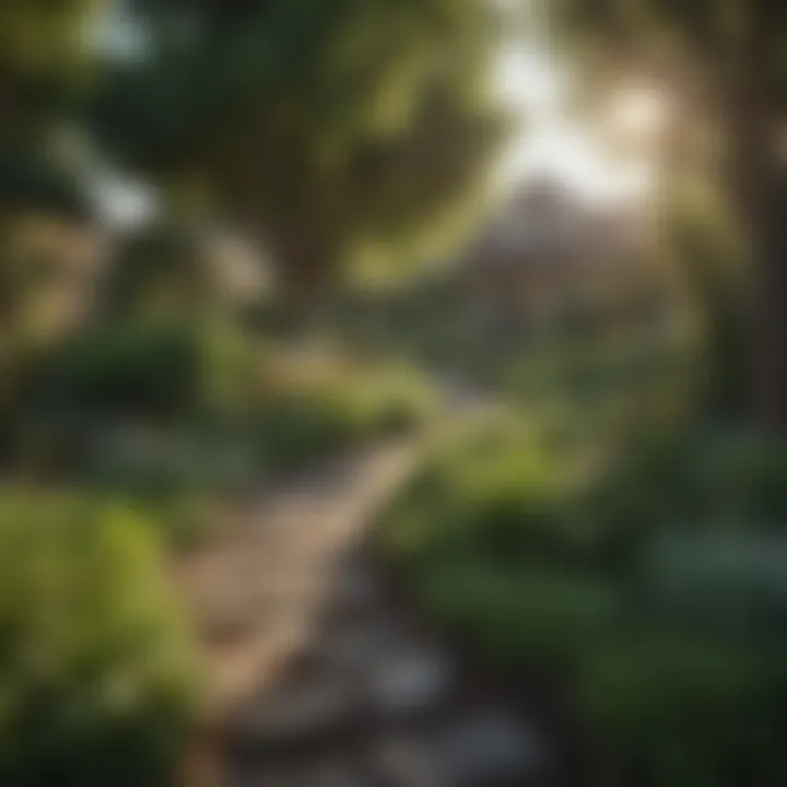 Lush green community garden in Northgate
