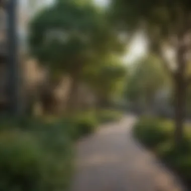 Serene Green Oasis Lush Greenery Surrounding East Village at Avondale Meadows Apartments