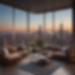 Luxurious Manhattan skyline view penthouse