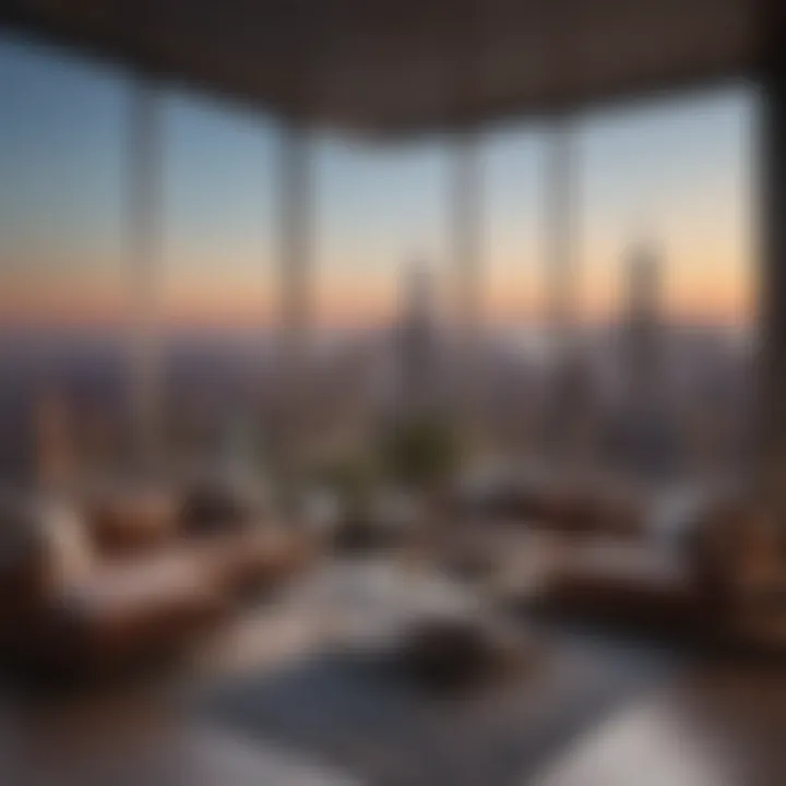 Luxurious Manhattan skyline view penthouse