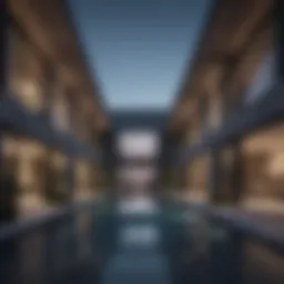 Luxurious modern architecture in real estate