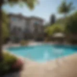 Luxurious Pool Area at Spring Valley Apartments in Milpitas