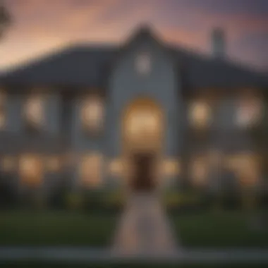 Elegant Suburban House Facade Luxurious Suburban Home Exterior in San Antonio, TX