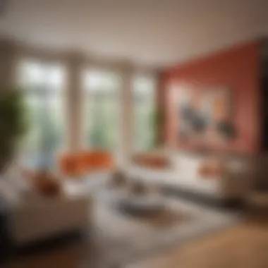 Stylish Interior Design of Madison Hancock Park Apartments Interior design showcasing the living space at Madison Hancock Park Apartments