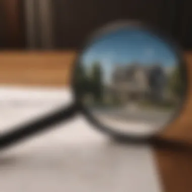 Magnifying Glass on Tax Exemptions Magnifying glass focusing on property tax exemptions