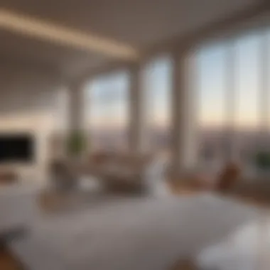 Prestigious Manhattan Penthouse View Luxurious penthouse overlooking Manhattan skyline