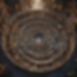 Market valuation concept represented by a maze of intricate pathways