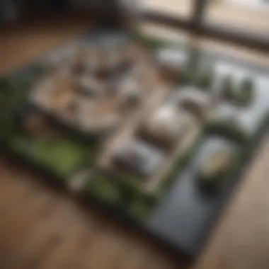 Modern digital floor plan layout