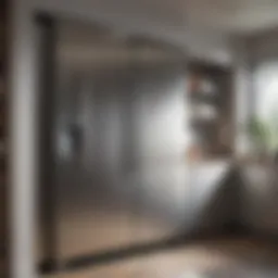 Pristine stainless steel fridge with a mirror-like finish