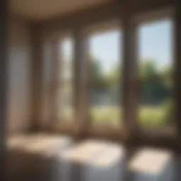 A gleaming window reflecting sunlight without streaks.