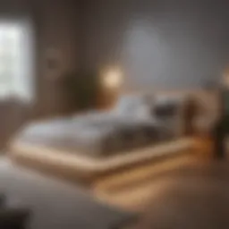 Cleverly designed multifunctional bed with storage