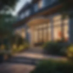 Elegant Property Exterior with Lush Landscaping