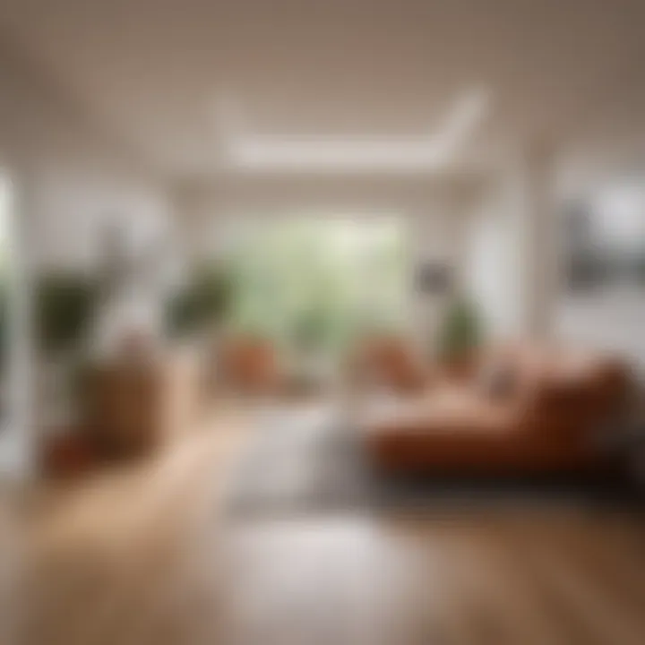 A diagram illustrating the calculation of square footage in an irregularly shaped room