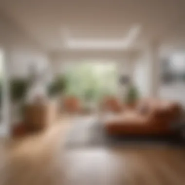 Square Footage Calculation in Irregular Shapes A diagram illustrating the calculation of square footage in an irregularly shaped room