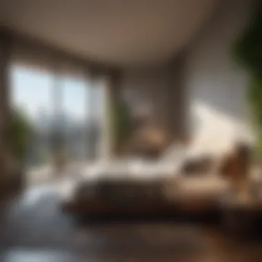 Contemporary Urban Oasis Modern Master Bedroom with Private Balcony